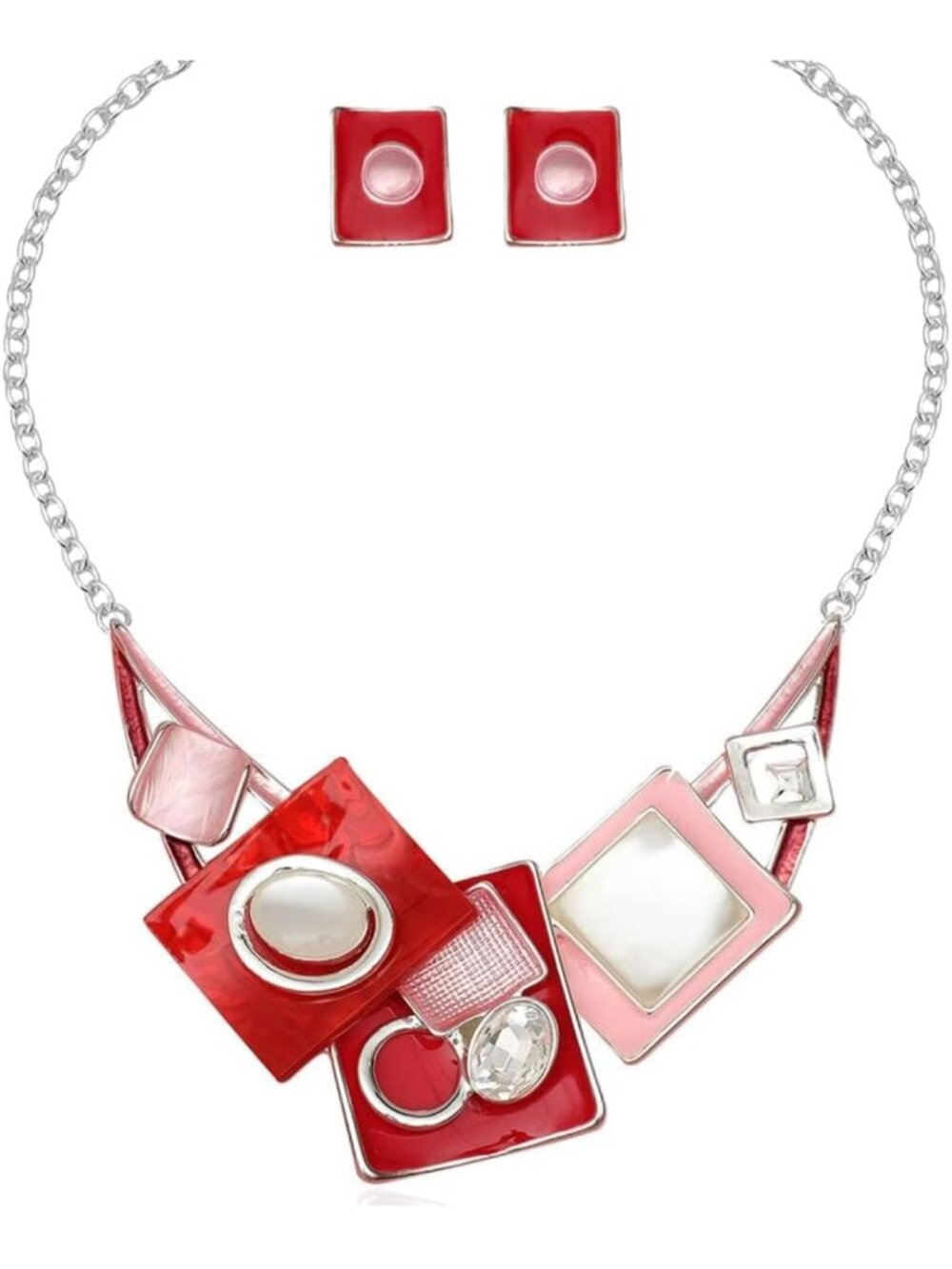 Bohemian Statement Jewelry Set - Chic Necklace & Earrings for Women’s Gifts